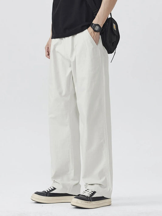 Men's Full Size Relaxed Fit Wide Leg Casual Pants Plus Size - Nikki and Co Boutique