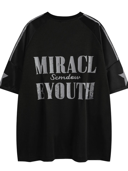 Men's Short Sleeve Graphic Breathable Mesh T-Shirt - Nikki and Co Boutique