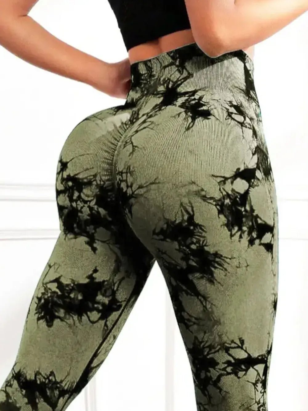 Tie - Dye High Waist Active Leggings - Nikki and Co Boutique