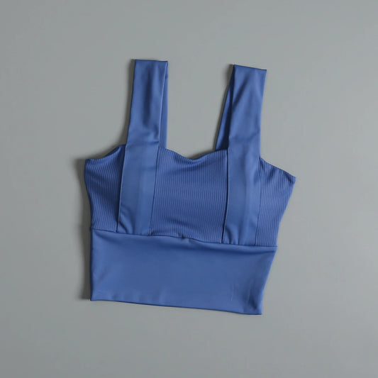 Outdoor sports underwear for women with chest pad shockproof gathering yoga bra beauty back professional running fitness vest