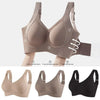 Women's Seamless Underwear, Thin Style, Large Breasts, Small Breasts, No Wires, Pull-up And Anti-sagging Large Size Bra 