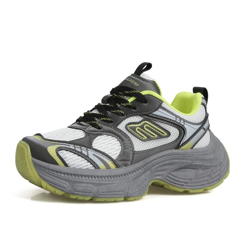 Letter Lace - Up Round Toe Athletic Shoes - Nikki and Co Boutique