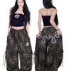 Original snake print handsome street American retro new street dance oversized loose sweatpants overalls women