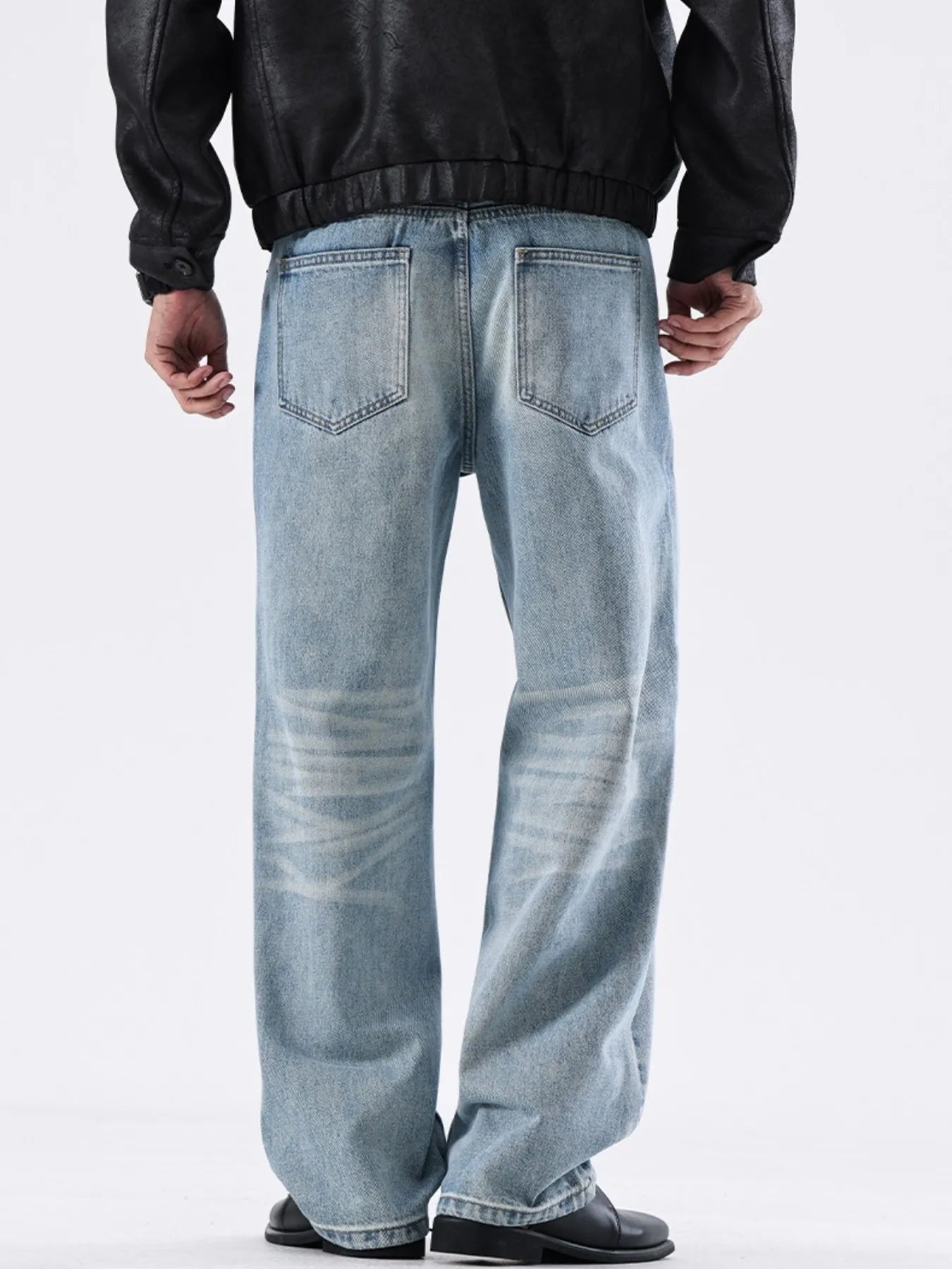 Men's Full Size Washed Wide Leg Relaxed Fit Jeans - Nikki and Co Boutique