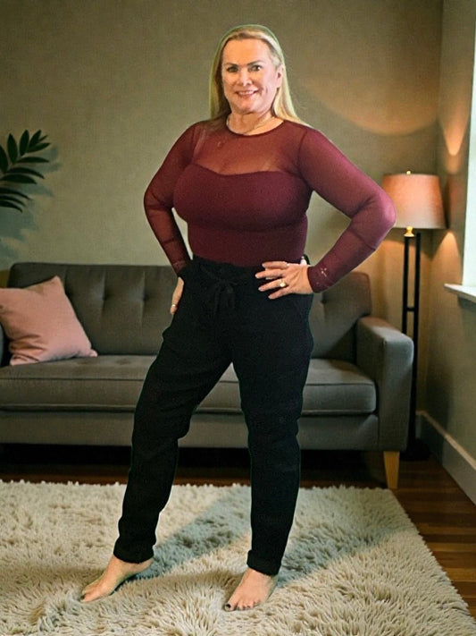 Judy Blue Jeans (NP) - High Rise Black, Cuffed Cargo Denim Joggers - Nikki and Co Boutique