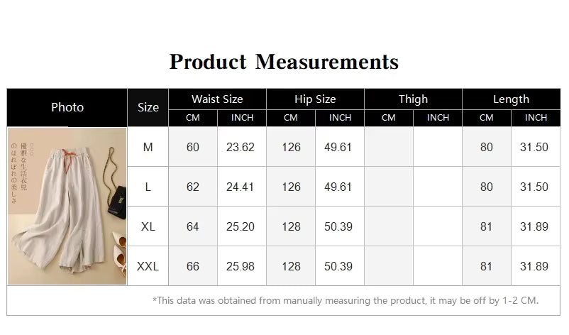 Gray Cotton Linen Casual Elastic High Waist Loose Wide Leg Women's Pants Ankle-Length Pants For Women Clothing Fashion