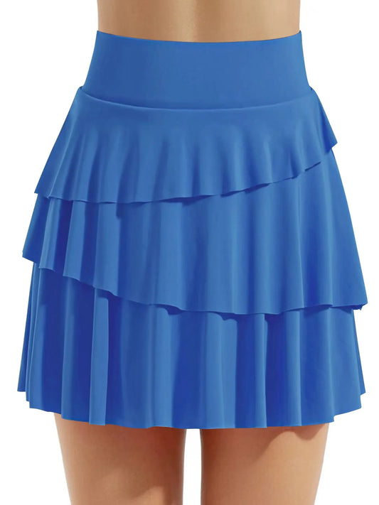 Tiered Ruffle Active Skort - Nikki and Co Boutique