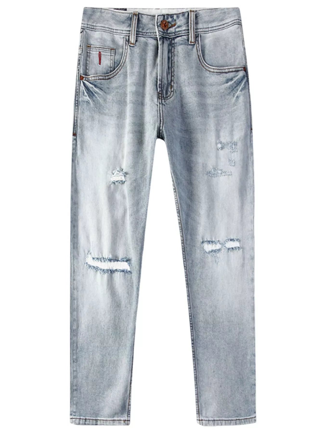 Men's Distressed Slim Fit Jeans - Nikki and Co Boutique
