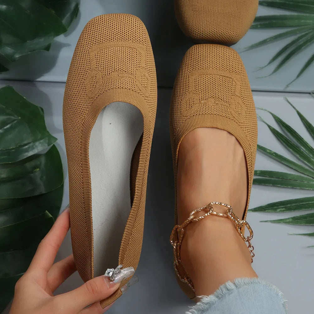 Square Toe Flat Slip-Ons | Nikki &amp; Co. Boutique