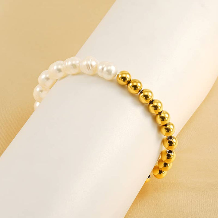 18K Baroque Pearl Bracelet | Gold - Nikki &amp; Co. Boutique