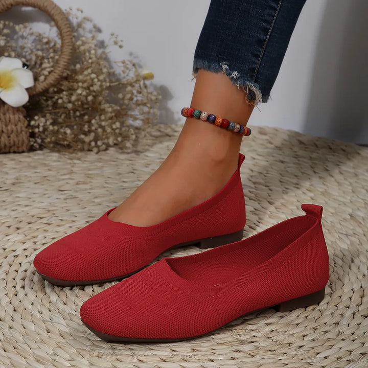 Square Toe Flat Slip-Ons | Nikki &amp; Co. Boutique