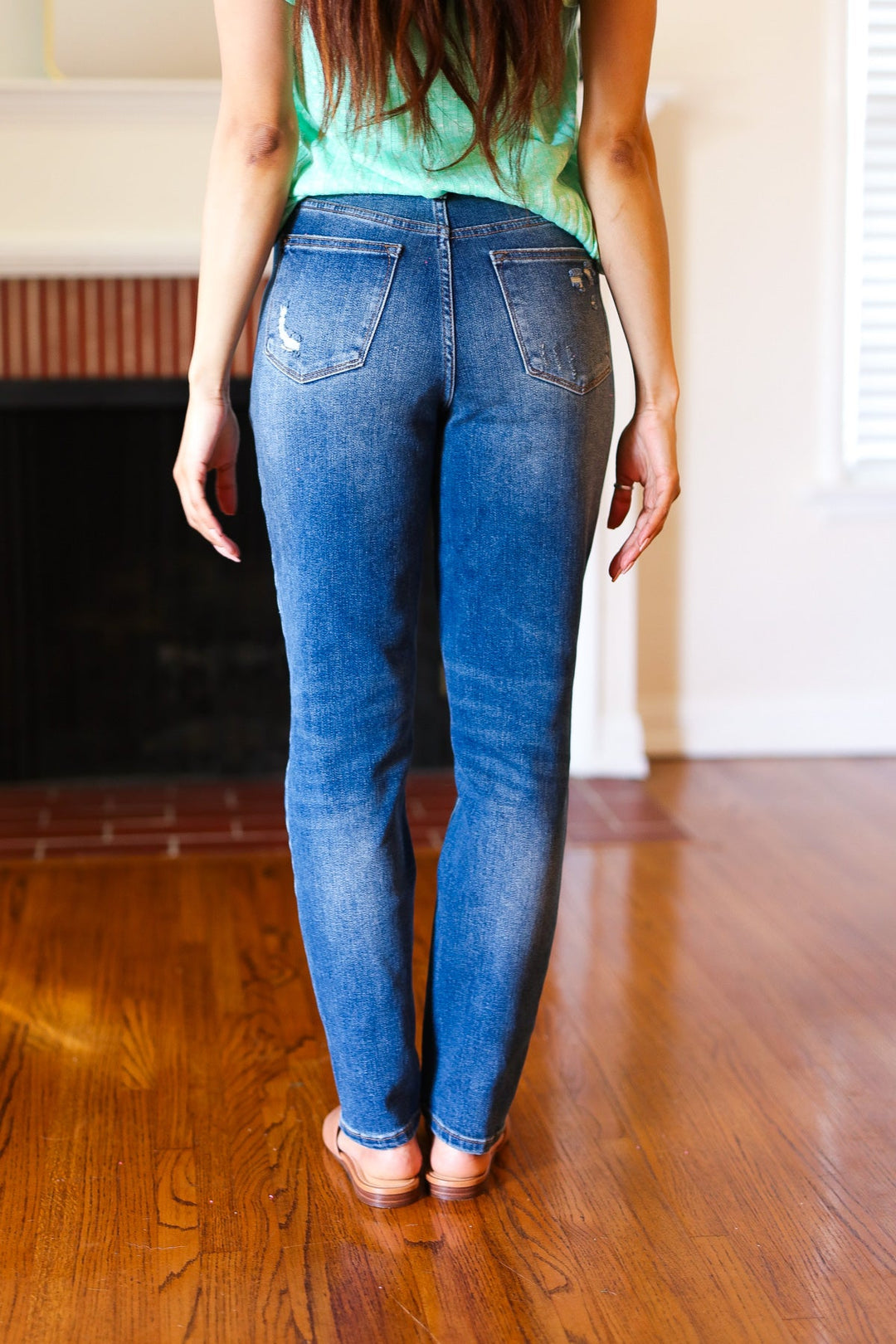Judy Blue Everyday Dark Denim Slim Fit High Rise Jeans | Nikki &amp; Co. Boutique