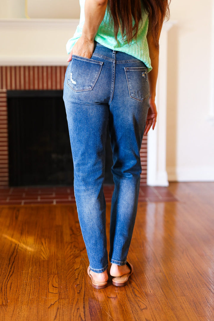 Judy Blue Everyday Dark Denim Slim Fit High Rise Jeans | Nikki &amp; Co. Boutique