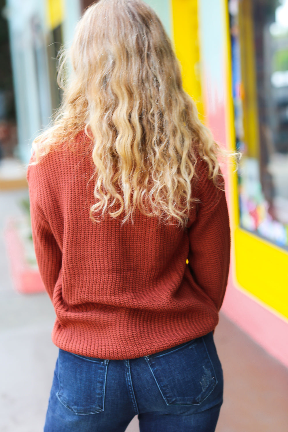 All I Want Thanksgiving Pop Up Embroidery Chunky Sweater | Nikki &amp; Co. Boutique