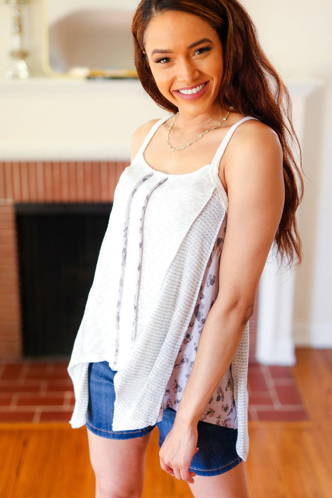 Boho Patchwork Print Halter Tank | Nikki &amp; Co. Boutique