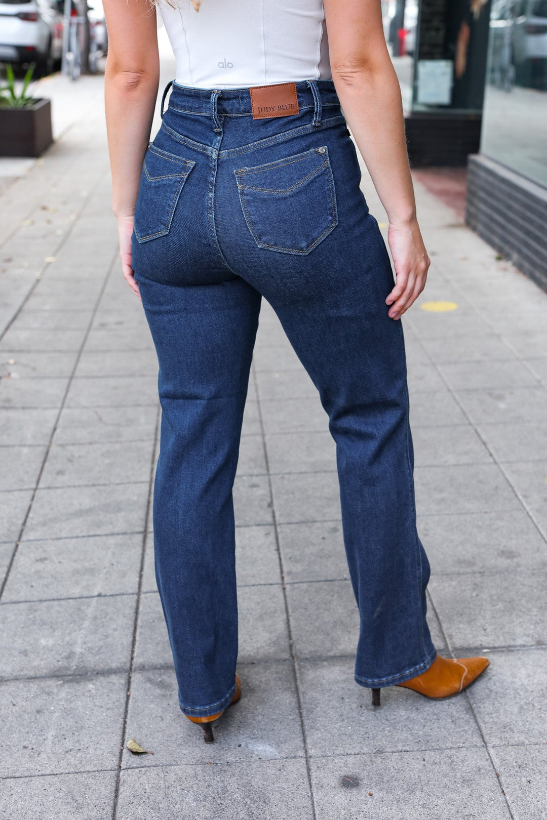 Judy Blue Dark Wash High Waisted Straight Fit Jeans | Nikki &amp; Co. Boutique