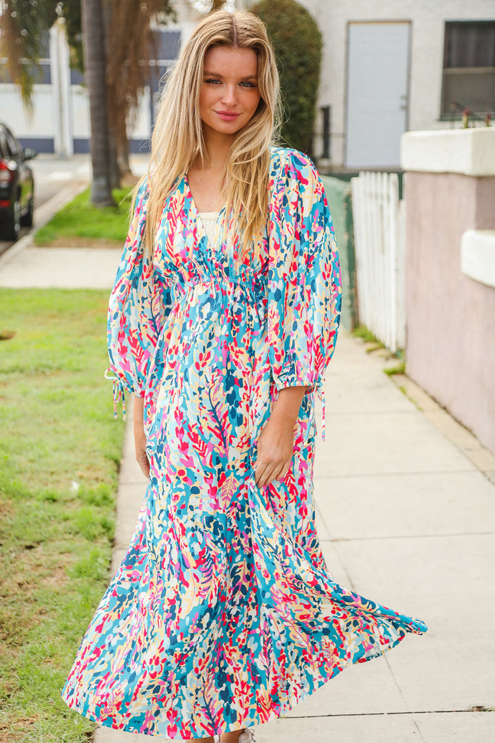 Star Struck Vintage Floral Midi Dress with Side Pockets | Nikki &amp; Co. Boutique