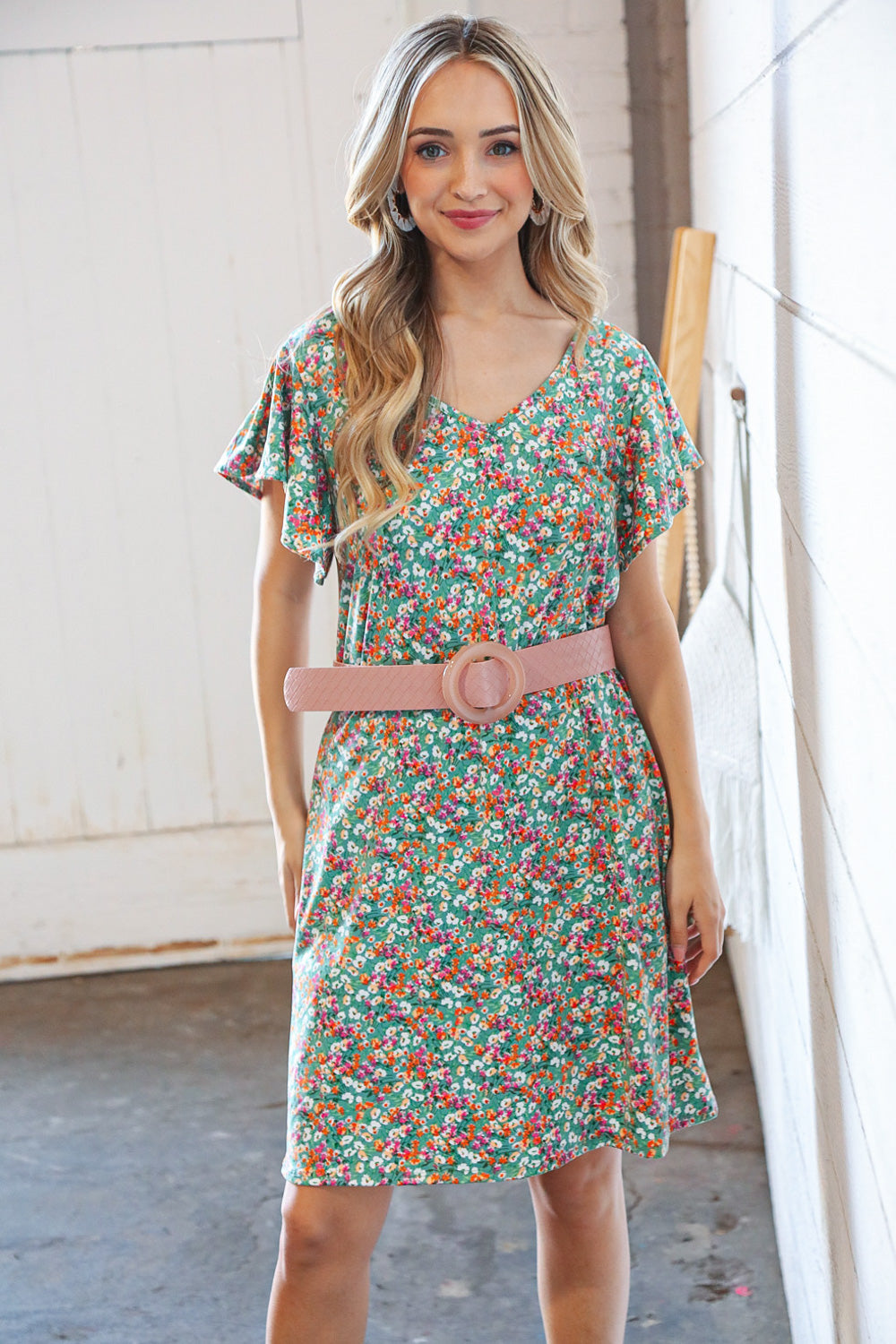 Buckle Me Beautiful Blush Faux Leather Belt | Nikki &amp; Co. Boutique
