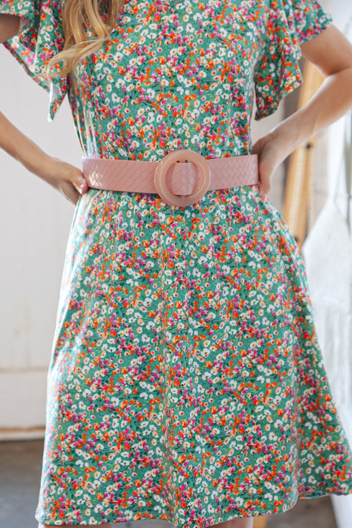 Buckle Me Beautiful Blush Faux Leather Belt | Nikki &amp; Co. Boutique