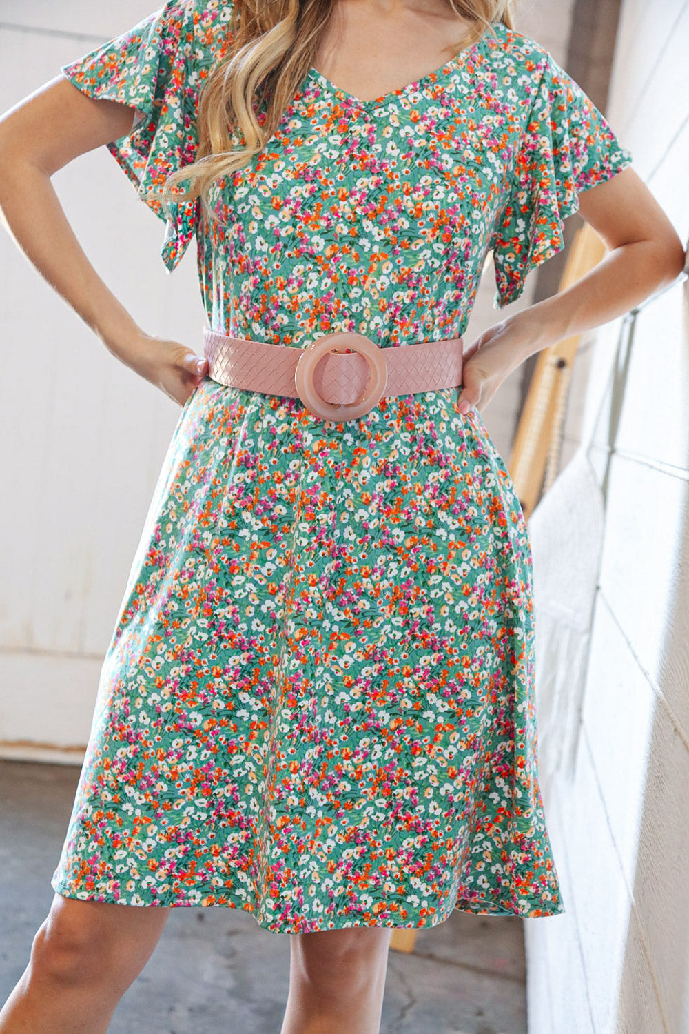 Buckle Me Beautiful Blush Faux Leather Belt | Nikki &amp; Co. Boutique