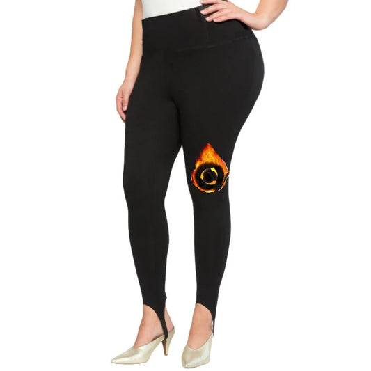 Fleece Lined Plus Size Leggings Thick for Autumn Winter