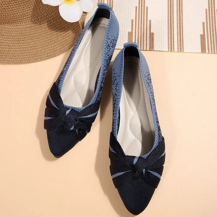 Contrast Point Toe Flats Slip-Ons | Nikki &amp; Co. Boutique