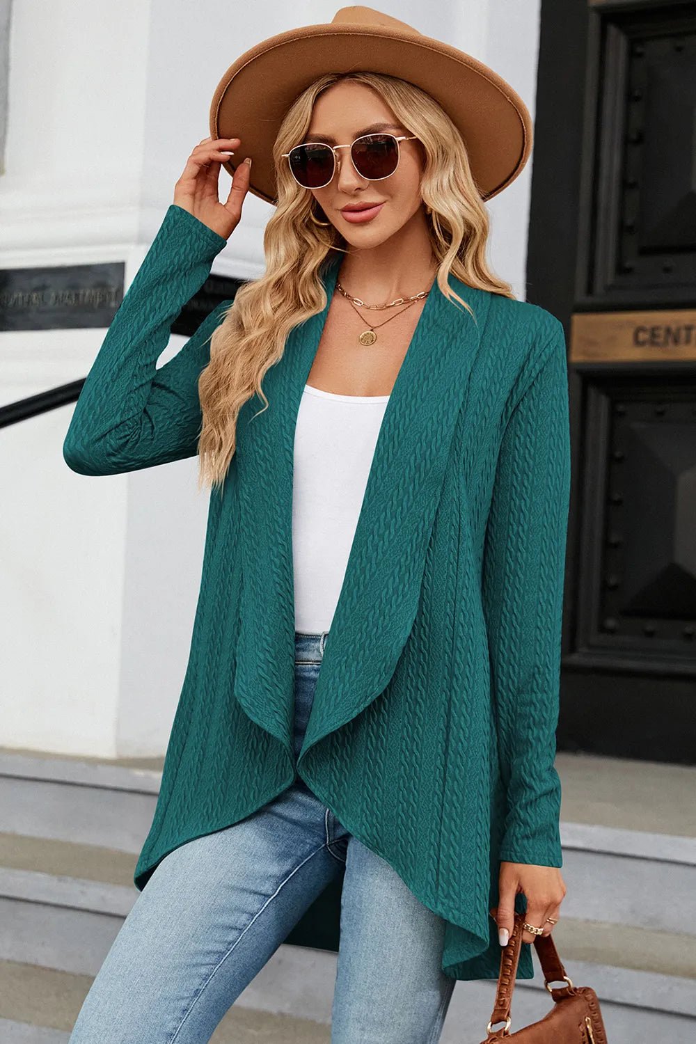 Open Front Long Sleeve Cardigan | Nikki &amp; Co. Boutique