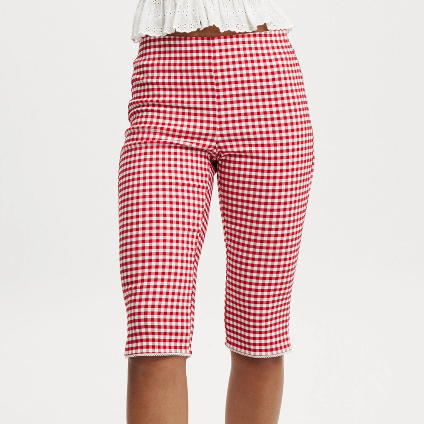 hirigin Y2k Women Capri Pants Knee Length Graphic Print Cropped Leggings Low Elastic Waist Bottoms Going Out Trousers