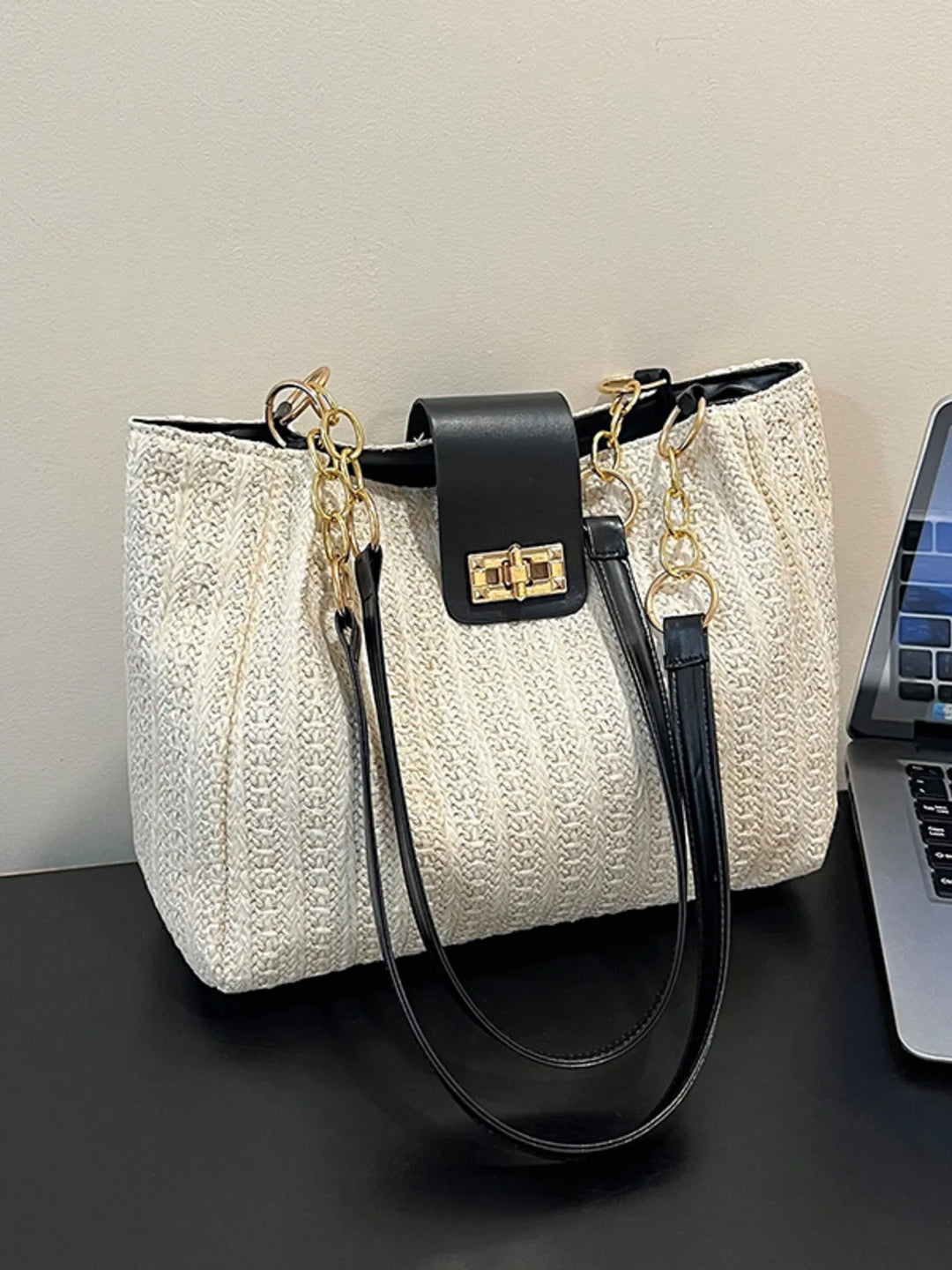 Woven Straw Shoulder Bag - Nikki &amp; Co. Boutique