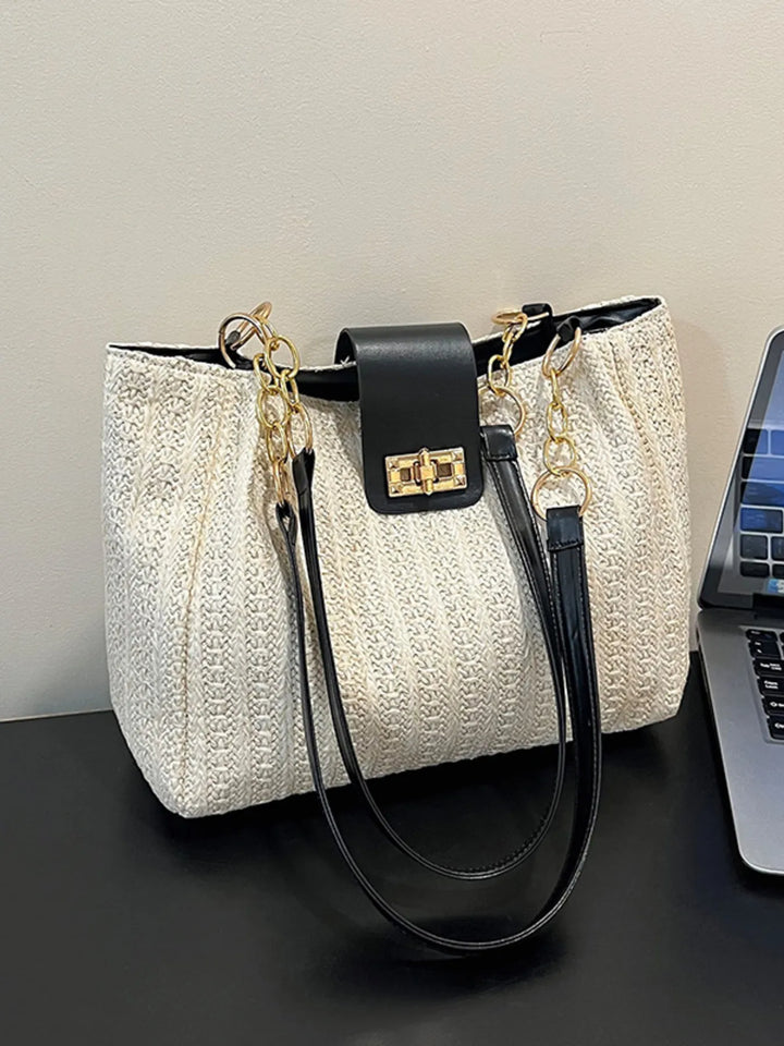 Woven Straw Shoulder Bag - Nikki &amp; Co. Boutique