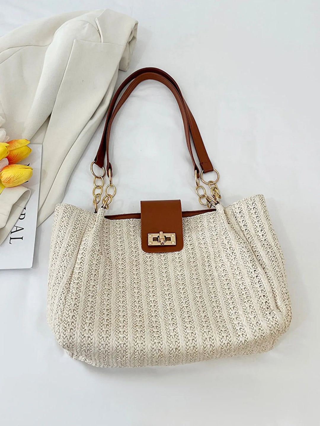 Woven Straw Shoulder Bag - Nikki &amp; Co. Boutique