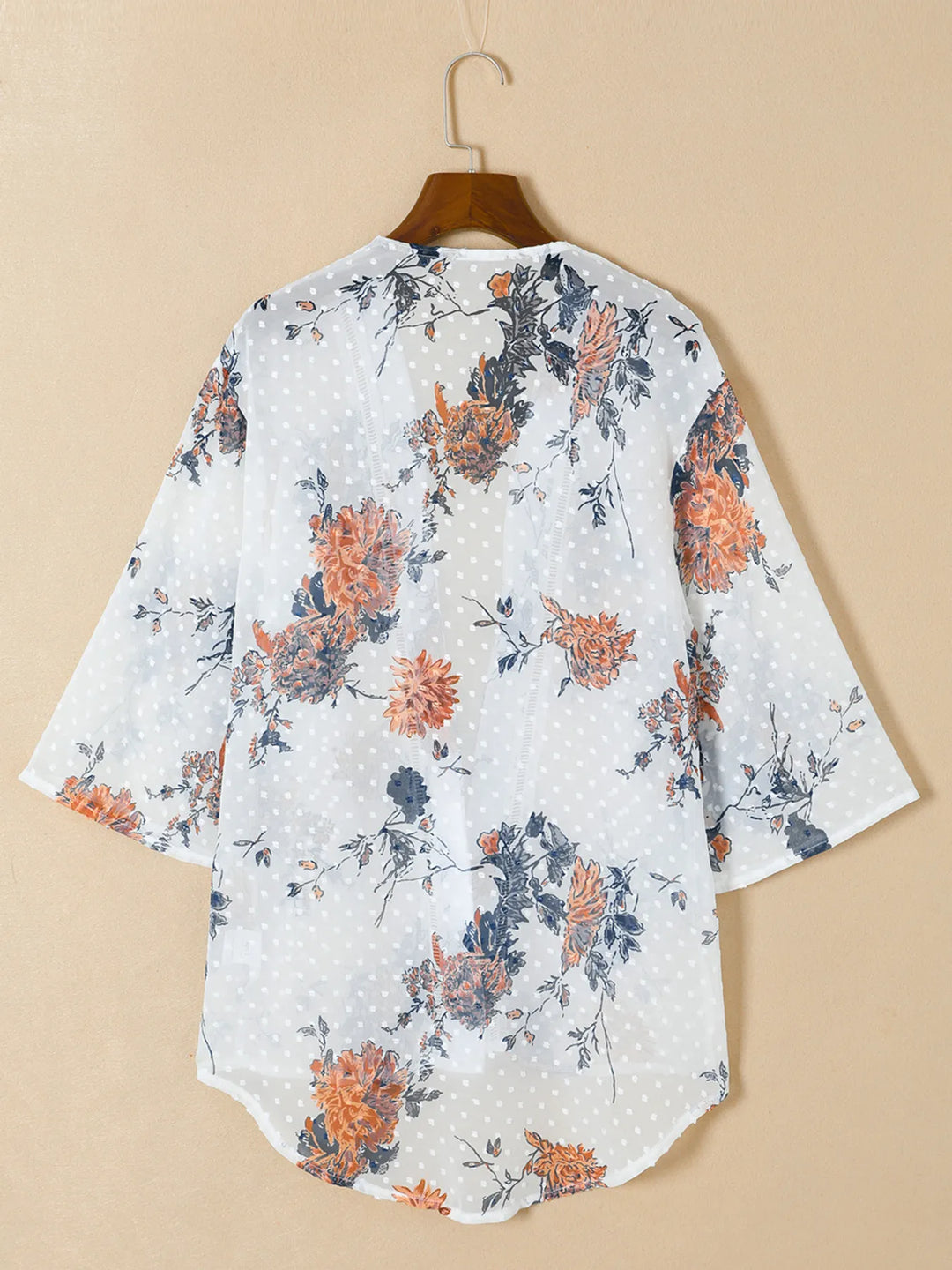 Floral Print Open Front Cover Up - Nikki &amp; Co. Boutique