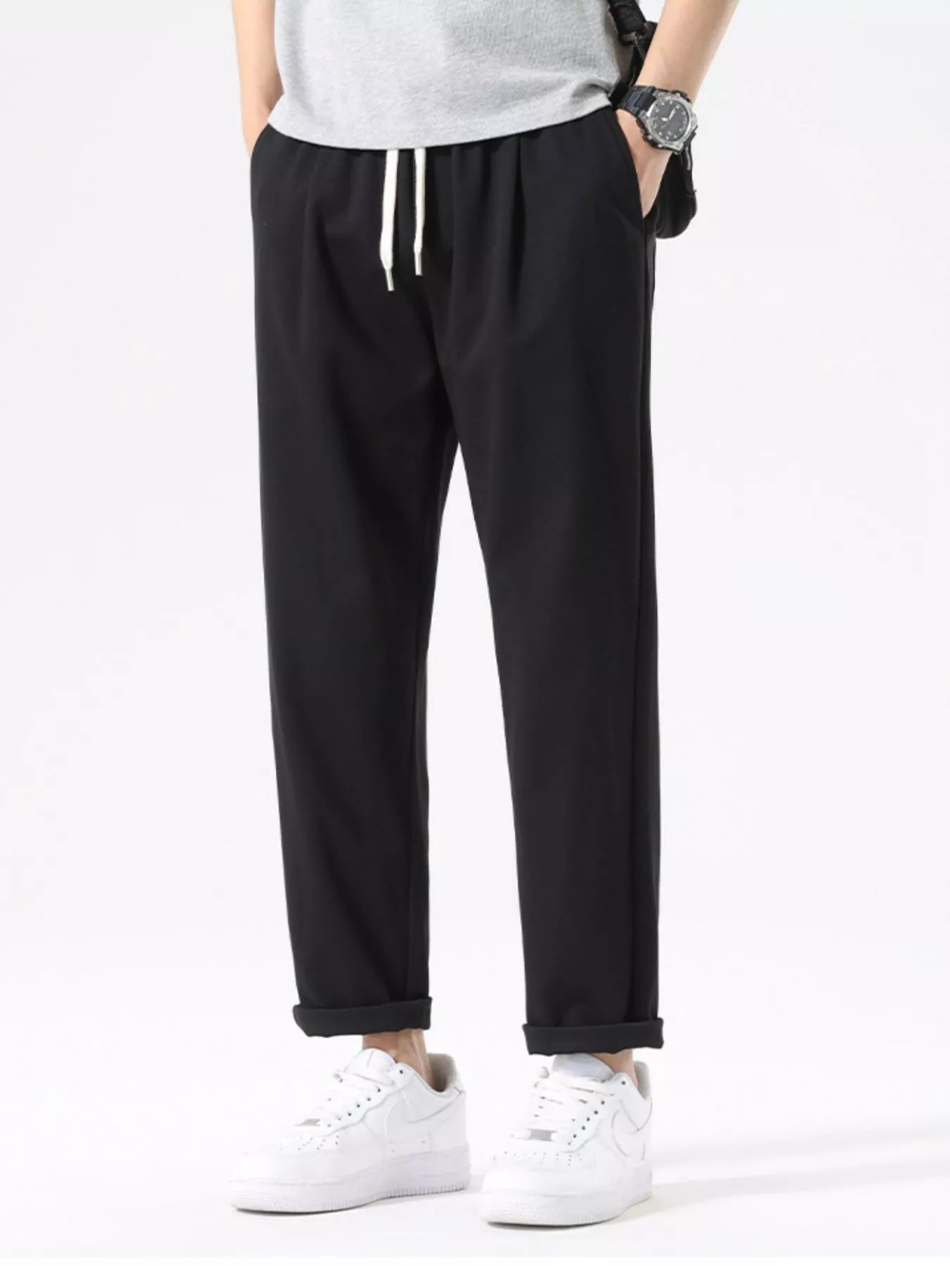 Men's Plus Size Casual Drawstring Pants - Nikki and Co Boutique