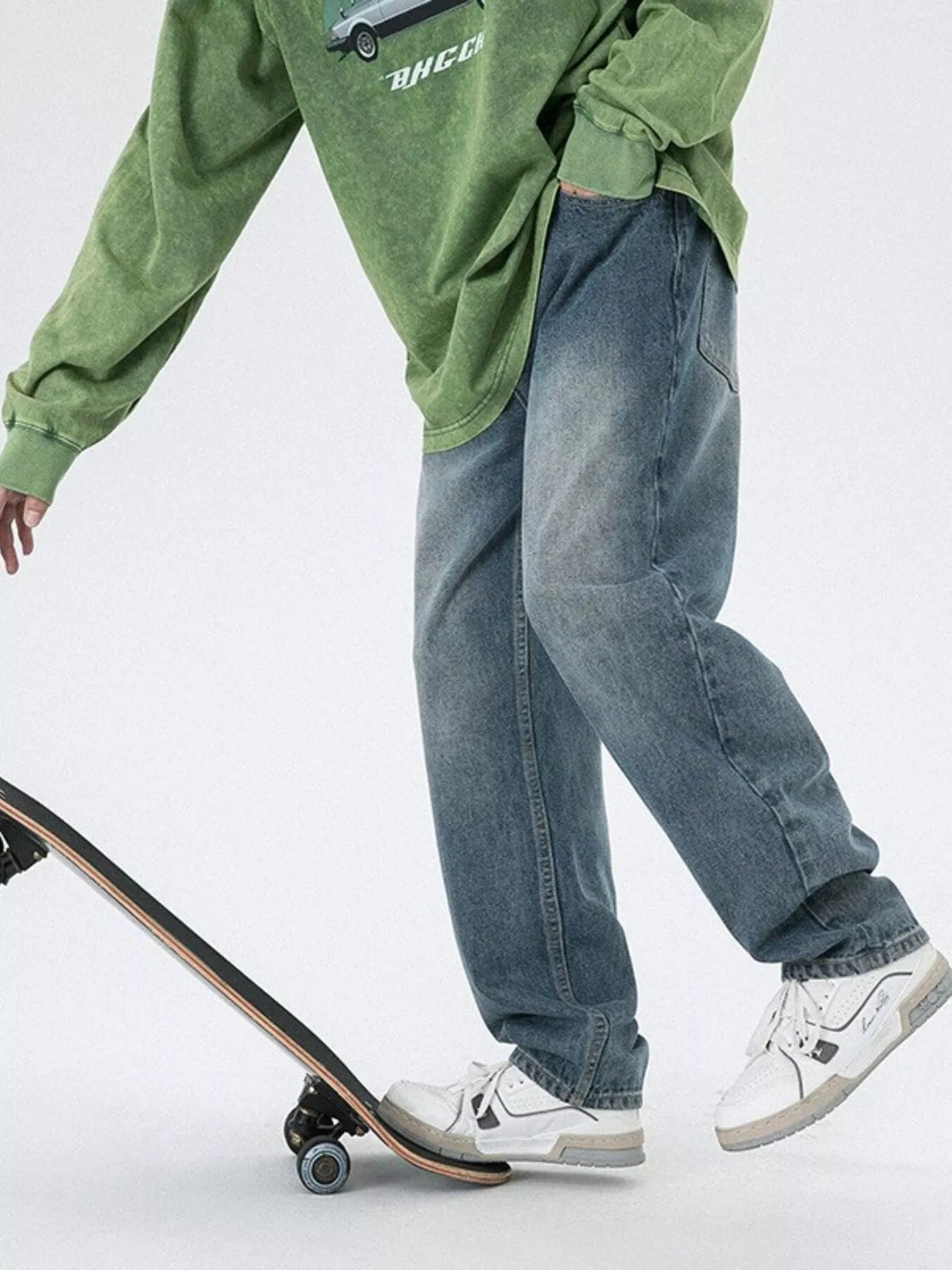 Men's Pocketed Wide Leg Jeans - Nikki and Co Boutique