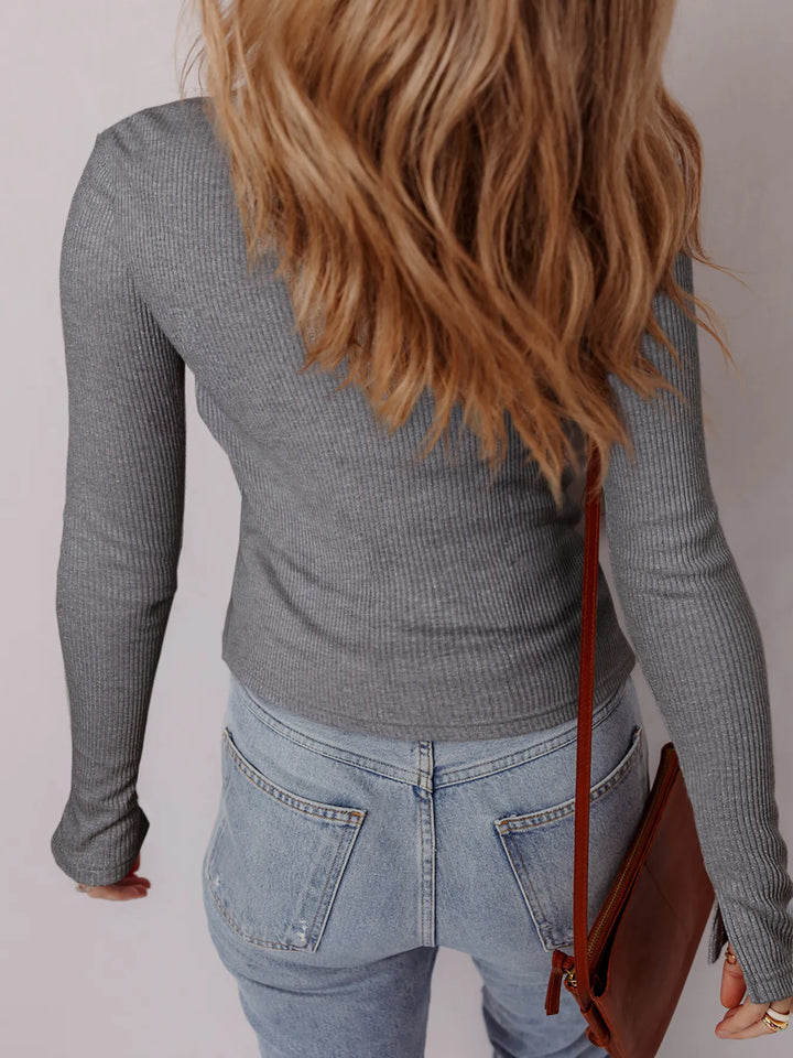 Ribbed Button - Up Cardigan - Nikki &amp; Co. Boutique