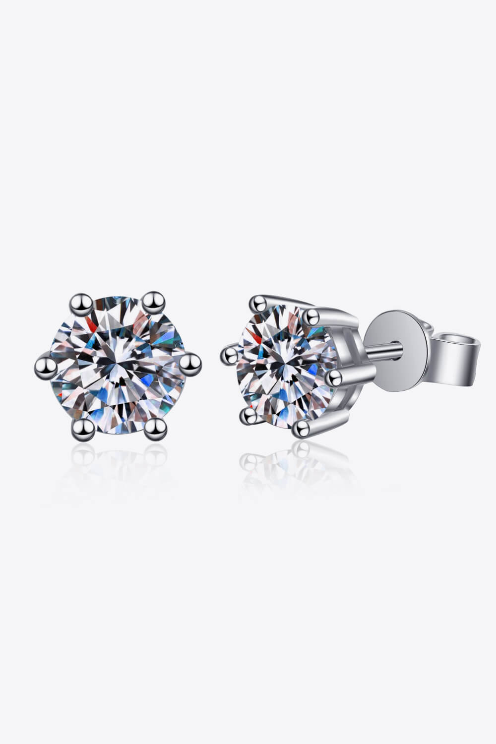 Adored Moissanite Stud Earrings - Nikki &amp; Co. Boutique