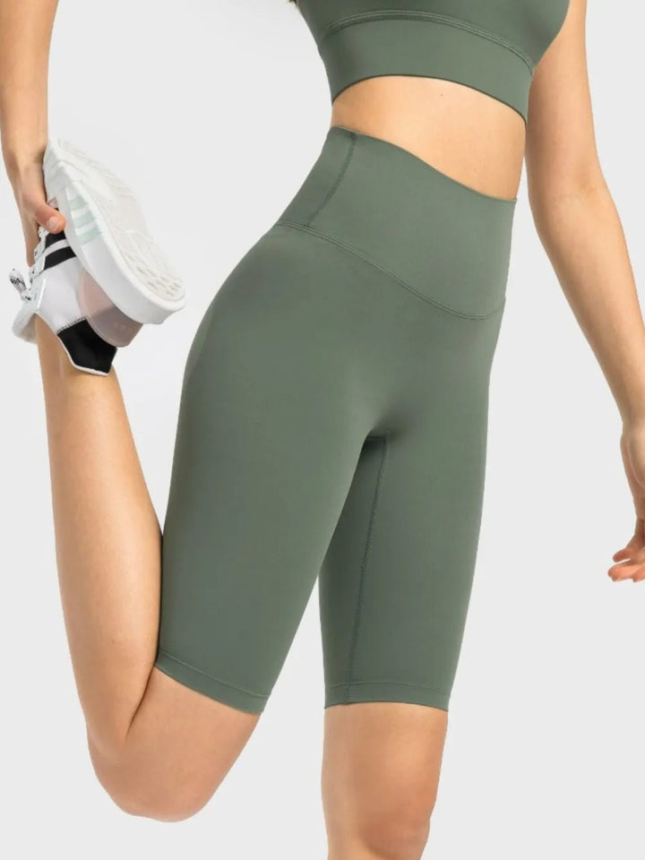 Millennia High Rise Wide Waistband Active Shorts | Nikki &amp; Co. Boutique