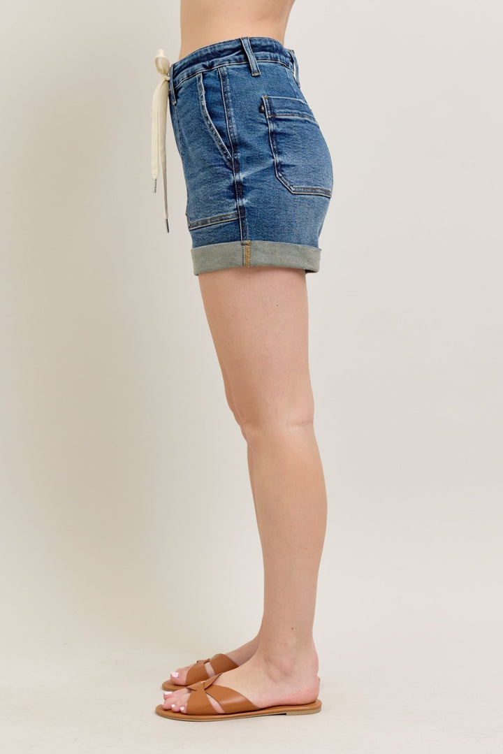 Judy Blue Drawstring Shorts — (NP) - Nikki &amp; Co. Boutique