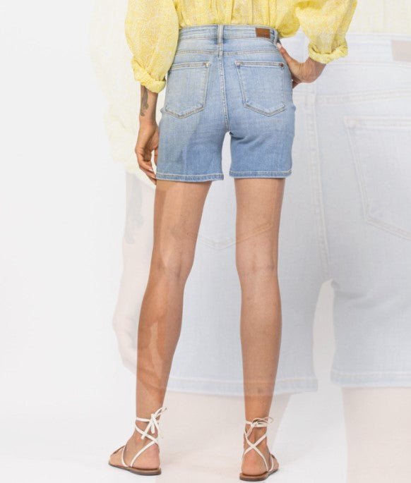 Hi - Rise, Mid Length Shorts (NP) - Nikki &amp; Co. Boutique