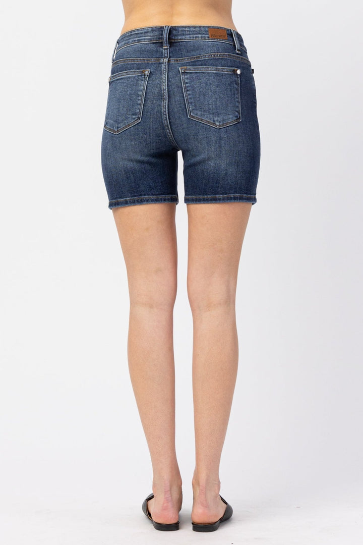 Judy Blue Hi - Rise Cuffed Bermuda Shorts - Nikki &amp; Co. Boutique