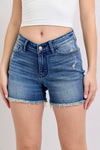 Judy Blue Jeans (NP) - High Waisted, V Front Shorts - Nikki and Co Boutique