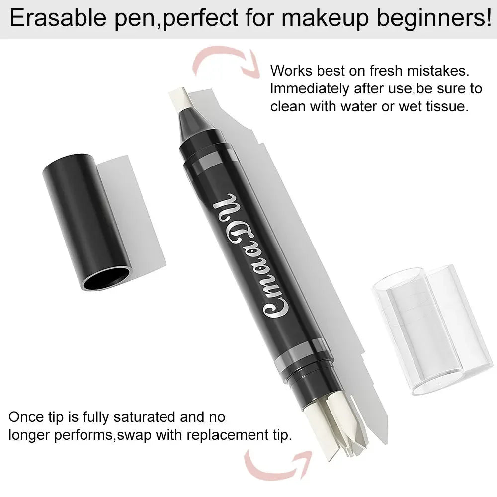 CmaaDu Eyeliner Makeup Remover Pen Dual-Purpose Tool for Correction & Removal