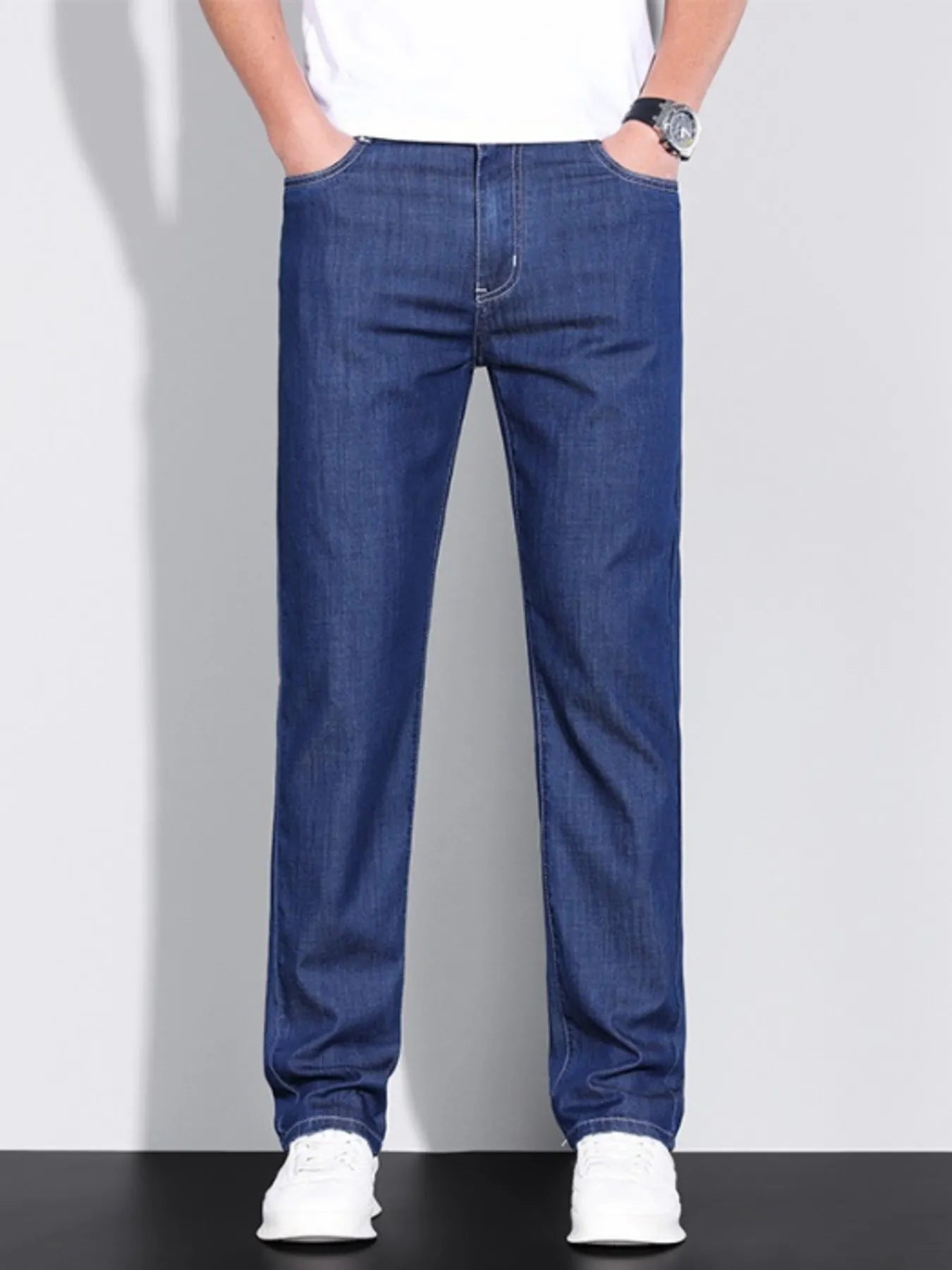 Men's Washed Straight Fit Jeans - Nikki and Co Boutique