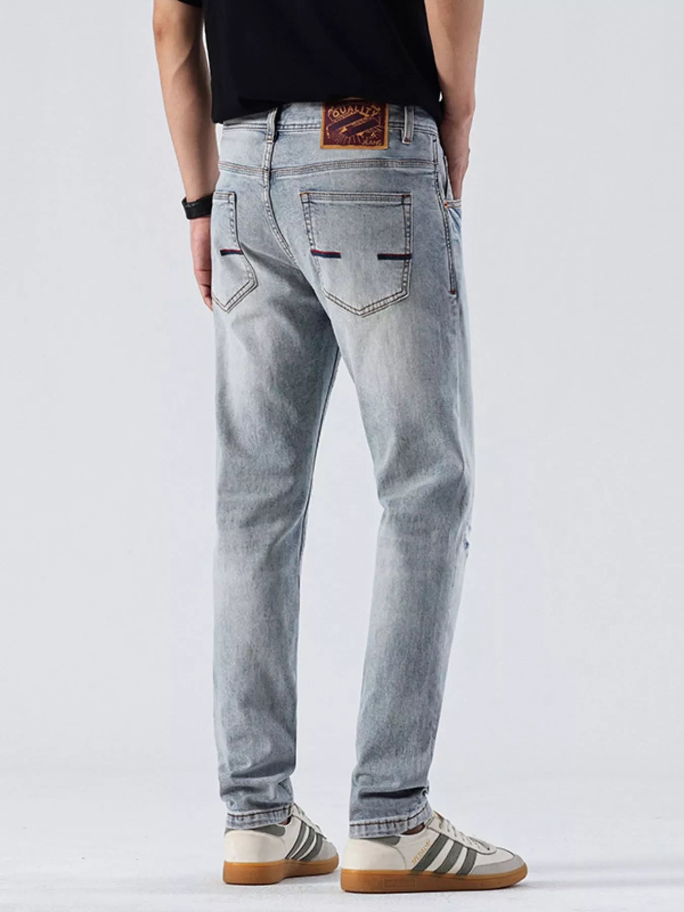 Men's Distressed Slim Fit Jeans - Nikki and Co Boutique