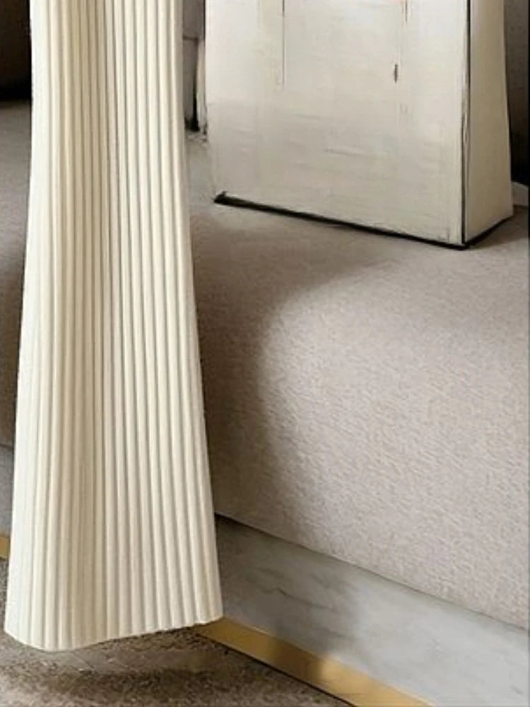 New Bottoms Fashion Flare Pants for Women High Waist Slim Fit Knitted Trousers Korean Casual Pantalon Femme Y2k Clothing