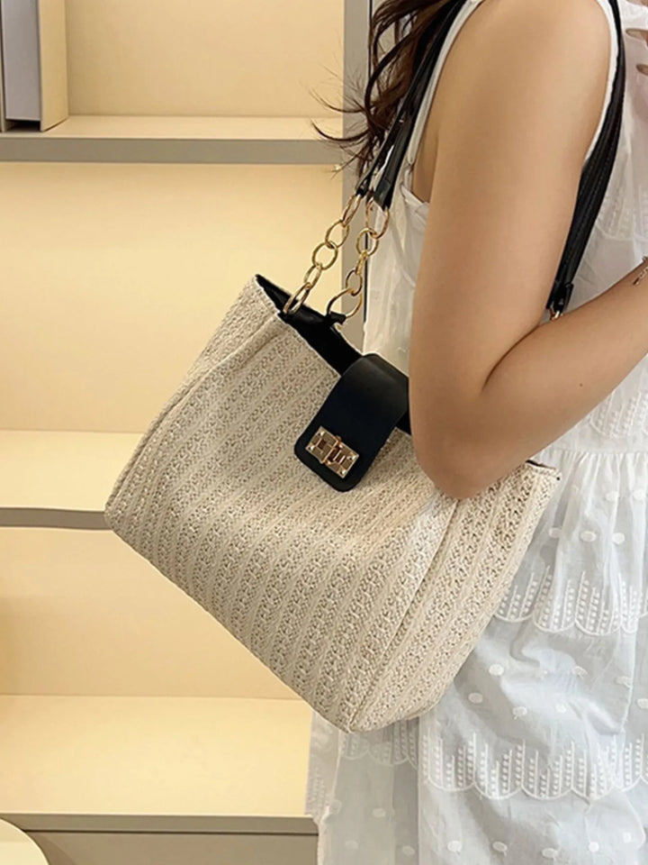 Woven Straw Shoulder Bag - Nikki &amp; Co. Boutique