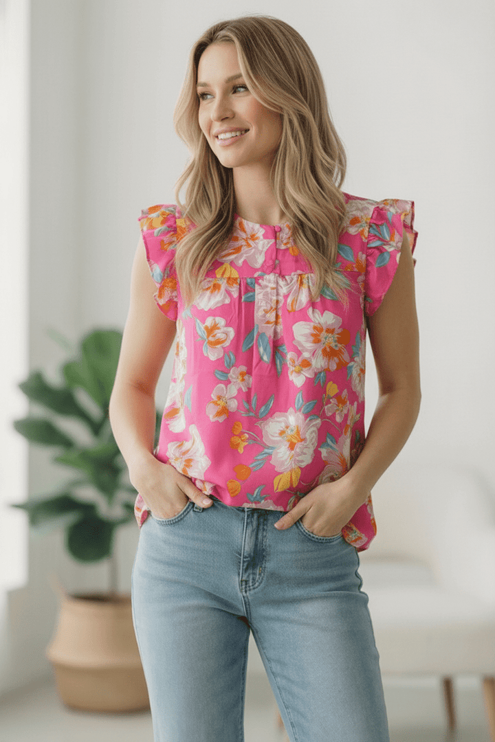 In a Tropical Daydream Pink Blouse | Nikki &amp; Co. Boutique