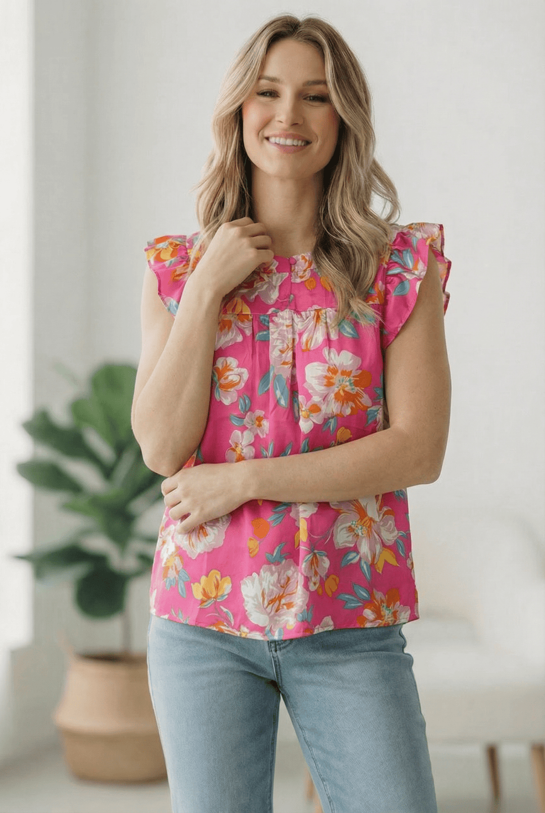 In a Tropical Daydream Pink Blouse | Nikki &amp; Co. Boutique