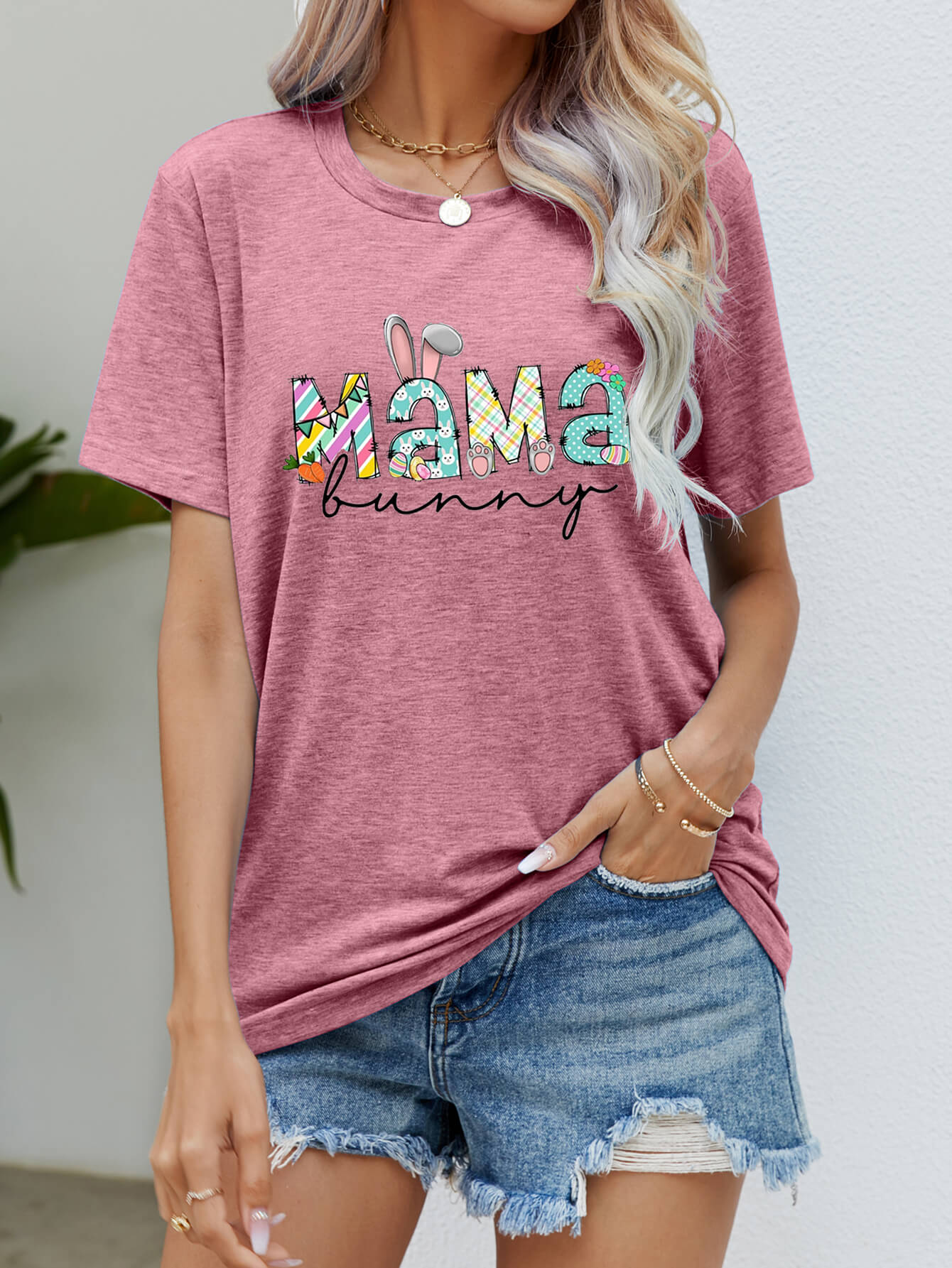 MAMA BUNNY Easter Graphic Tee - Nikki and Co Boutique