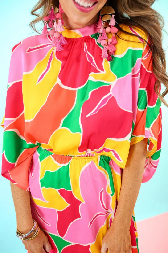 Emeline Satin Dress (NP) - Plus | Nikki &amp; Co. Boutique